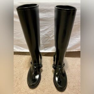 Salvatore Ferragamo Clark Knee High Rain Boot size 8